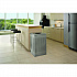 Designer Line Silhouettes Waste Receptacle, 20 gal, Steel, Silver Metallic (SC18EPLSM)