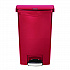 Streamline Resin Step-On Container, Front Step Style, 8 gal, Polyethylene, Red (1883564)
