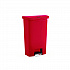 Streamline Resin Step-On Container, Front Step Style, 8 gal, Polyethylene, Red (1883564)