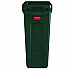 Slim Jim Plastic Recycling Container with Venting Channels, 23 gal, Plastic,  Green (354007GN)