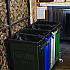 Slim Jim Plastic Recycling Container with Venting Channels, 23 gal, Plastic,  Green (354007GN)