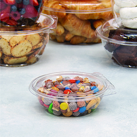 SafeSeal Tamper-Resistant, Tamper-Evident Bowls with Flat Lid, 8 oz, 5.5