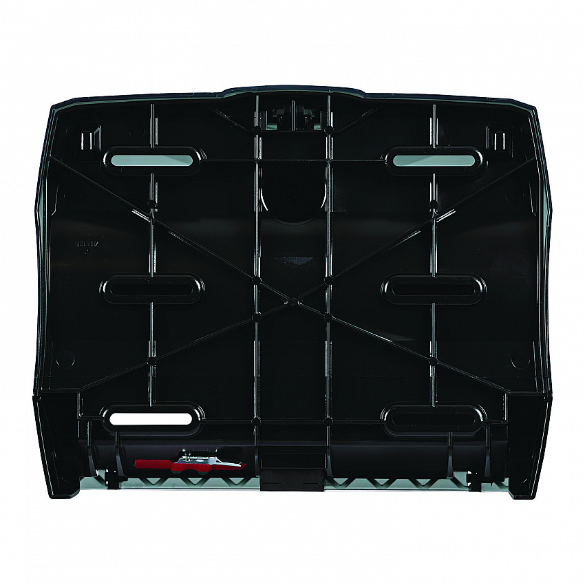 Xtra Twin-Roll Controlled Bath Tissue Dispenser, 11.13 x 7.38 x 8.88, Translucent Black (47GREEN)
