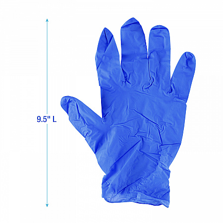 380 Series Disposable General-Purpose Nitrile Gloves, Powder-Free, Small, 4 mil Thick, 9.5