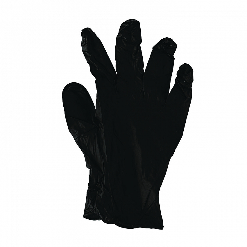 396 Series Disposable General-Purpose Nitrile Gloves, Powder-Free, Large, 4.4 mil Thick, 9.5" Long, Black, 100/Box (396LBXA)