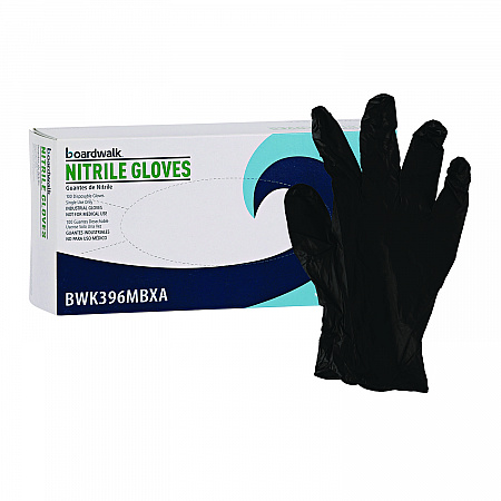 396 Series Disposable General-Purpose Nitrile Gloves, Powder-Free, Medium, 4.4 mil Thick, 9.5