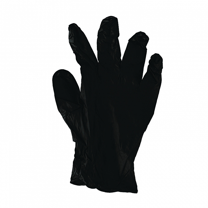 396 Series Disposable General-Purpose Nitrile Gloves, Powder-Free, Medium, 4.4 mil Thick, 9.5" Long, Black, 100/BX, 10 BX/CT (396MCTA)