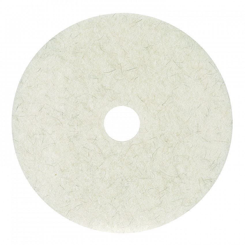 Natural Burnishing Floor Pads, 24" Diameter, White, 5/Carton (4024NAT)