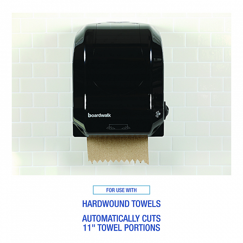 Hands Free Mechanical Towel Dispenser, 13.25 x 10.25 x 16.25, Black (1501)