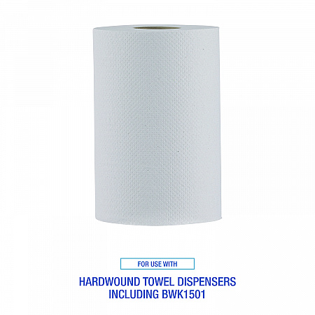 Hardwound Paper Towels, Nonperforated, 1-Ply, 8