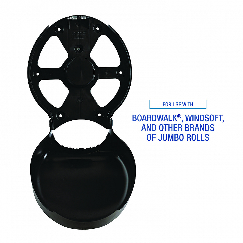 Single Jumbo Toilet Tissue Dispenser, 11 x 6.25 x 12.25, Black (1519)