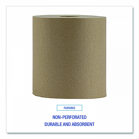 Hardwound Paper Towels, Nonperforated, 1-Ply, 8