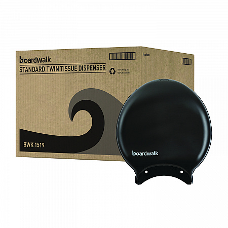 Single Jumbo Toilet Tissue Dispenser, 11 x 6.25 x 12.25, Black (1519)