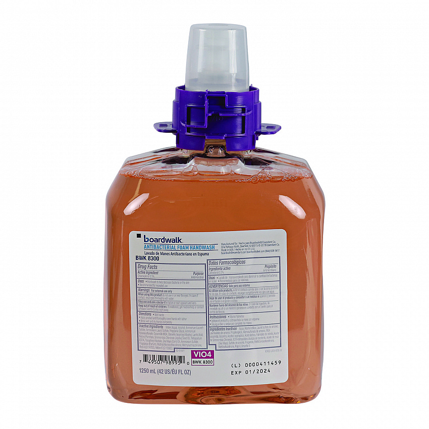 Foam Antibacterial Handwash, Fresh Fruit Scent, 1,250 mL Refill, 4/Carton (8300)
