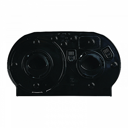 Jumbo Twin Toilet Tissue Dispenser, 20.25 x 6 x 12.25, Black (1529)