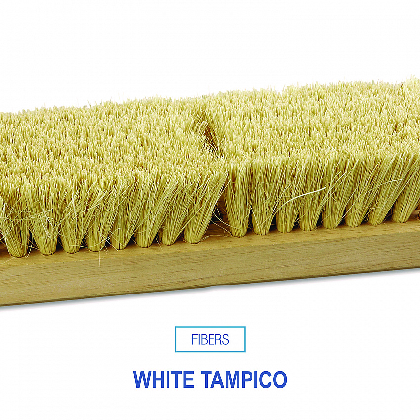 Deck Brush Head, 2" White Tampico Fiber Bristles, 10" Brush (3210)