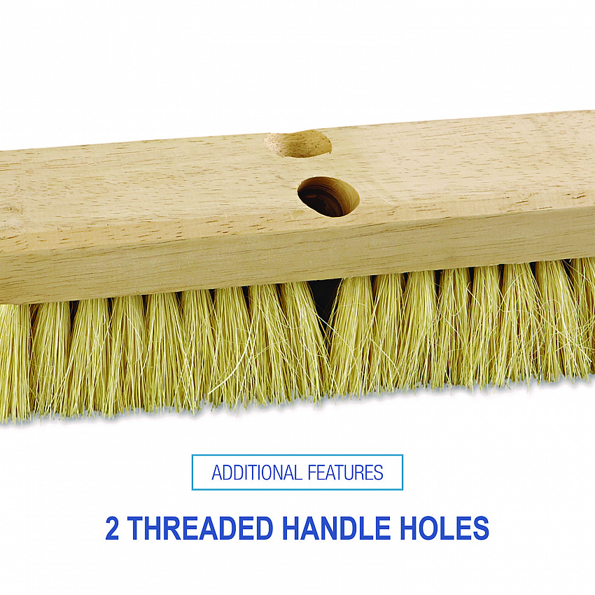 Deck Brush Head, 2" White Tampico Fiber Bristles, 10" Brush (3210)
