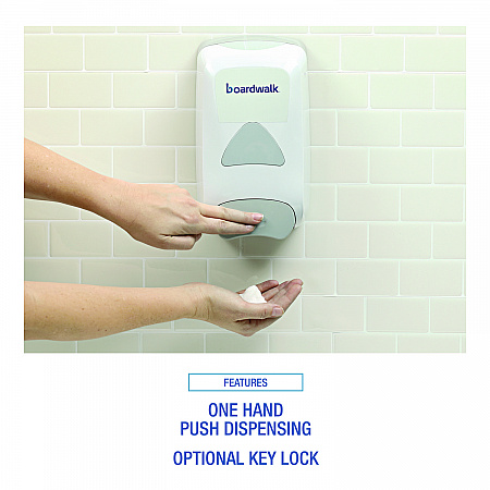 Manual Liquid Soap Dispenser, 1,250 mL, 6.1 x 10.6 x 5.1, Gray (8350)