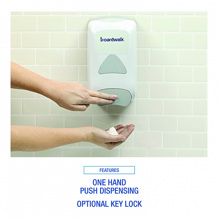 Manual Liquid Soap Dispenser, 1,250 mL, 6.1 x 10.6 x 5.1, Gray (8350)