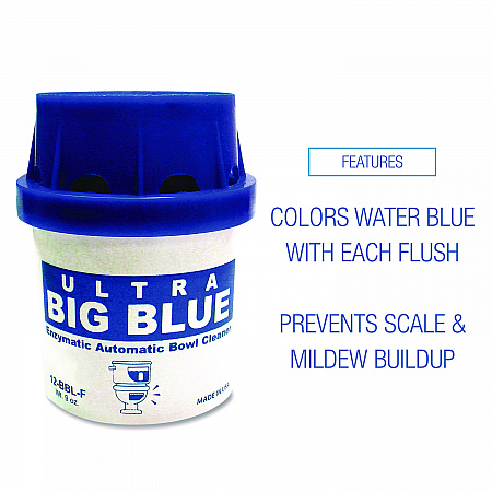 In-Tank Blue Automatic Toilet Bowl Cleaner, Unscented, 9 oz Canister, 12/Box (ABCBX)