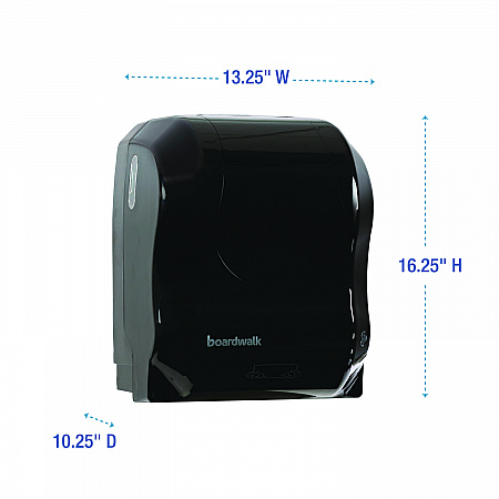 Hands Free Mechanical Towel Dispenser, 13.25 x 10.25 x 16.25, Black (1501)