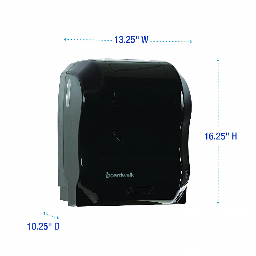 Hands Free Mechanical Towel Dispenser, 13.25 x 10.25 x 16.25, Black (1501)