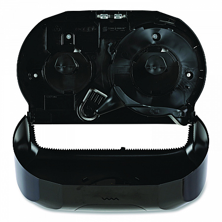 Standard Twin Toilet Tissue Dispenser, 13 x 6.75 x 8.75, Black (1502)