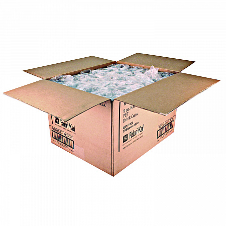 Kal-Clear PET Cold Drink Cups, Old-Fashioned Glass, 9 oz, Plastic, Clear, 50/Sleeve, 20 Sleeves/Carton (KC9OF)
