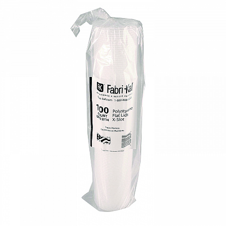Kal-Clear/Nexclear Drink Cup Lids, Flat, X-Style Straw Slot, Fits 12 oz to 14 oz Cold Cups, Plastic, Translucent, 1,000/CT (LRK1214)