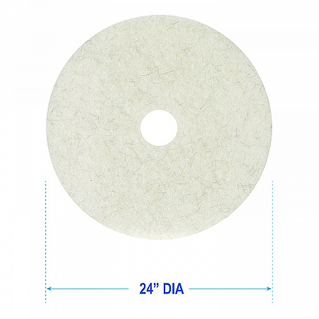 Natural Burnishing Floor Pads, 24
