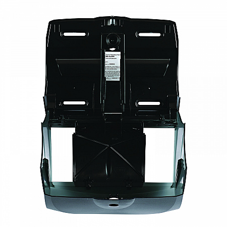 Xtra Twin-Roll Controlled Bath Tissue Dispenser, 11.13 x 7.38 x 8.88, Translucent Black (47GREEN)