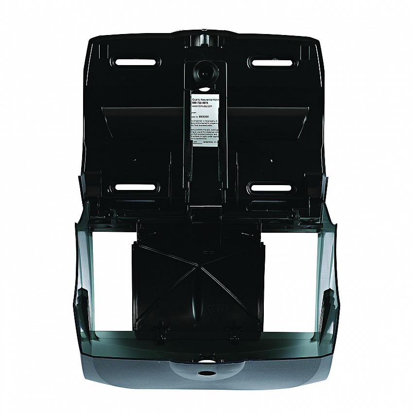 Xtra Twin-Roll Controlled Bath Tissue Dispenser, 11.13 x 7.38 x 8.88, Translucent Black (47GREEN)