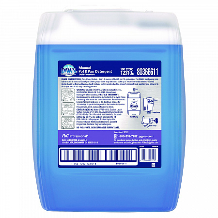 Manual Pot and Pan Dish Detergent, Original Scent, 5 gal Bottle, 34/Pallet (12310PL)