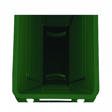 Slim Jim Plastic Recycling Container with Venting Channels, 23 gal, Plastic,  Green (354007GN)