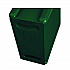 Slim Jim Plastic Recycling Container with Venting Channels, 23 gal, Plastic,  Green (354007GN)