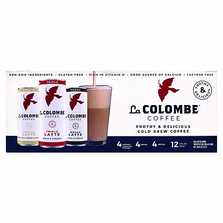 Draft Latte Cold Brew, Assorted Flavors, 9 oz Can, 12/Carton (22002272)