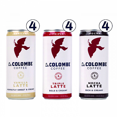 Draft Latte Cold Brew, Assorted Flavors, 9 oz Can, 12/Carton (22002272)
