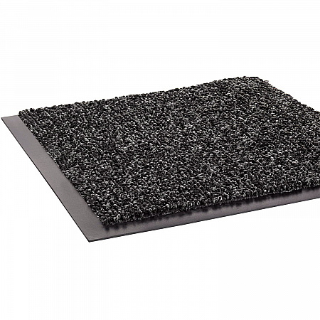 Fore-Runner Outdoor Scraper Mat, Gray Loop-Twist Ribbed Polypropylene Surface, 36
