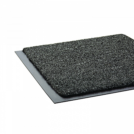 Rely-On Olefin Indoor Wiper Mat, Rectangular, Charcoal Gray Cut Pile Surface, 48