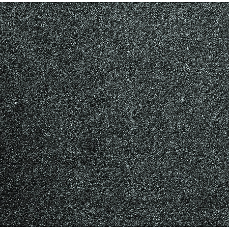 Rely-On Olefin Indoor Wiper Mat, Rectangular, Charcoal Gray Cut Pile Surface, 36