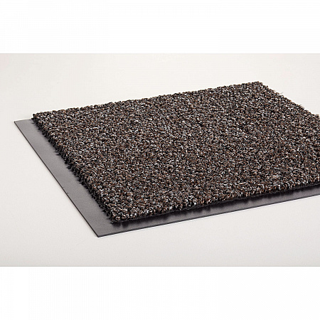 Cross-Over Wiper/Scraper Mat, Rectangular, Brown Carpeted Surface, 48