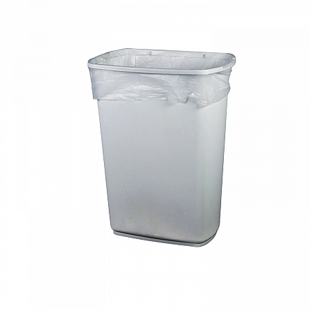 Linear Low-Density Can Liners, 16 gal, 0.5 mil, 24 x 32, Clear, 500/Carton (H4832MCR01)