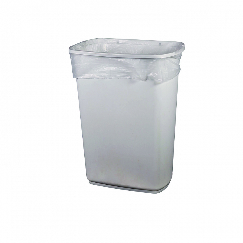 Linear Low-Density Can Liners, 16 gal, 0.5 mil, 24 x 32, Clear, 500/Carton (H4832MCR01)