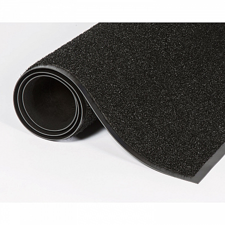Jasper Indoor/Outdoor Scraper Mat, Black Cut Pile Nylon Surface, 48