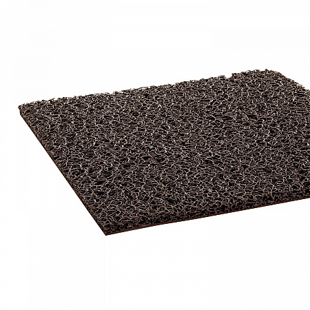 Spaghetti Vinyl-Loop Floor Mat, Rectangular, Brown Spaghetti Loop Surface, 36
