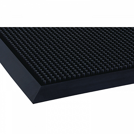 Mat-A-Dor Entrance Scraper Mat, Black Fingertip Textured Rubber Surface, 36