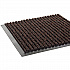 Needle-Rib Wiper/Scraper Mat, Rectangular, Brown Ribbed Surface, 36