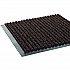 Needle-Rib Wiper/Scraper Mat, Rectangular, Brown Ribbed Surface, 36