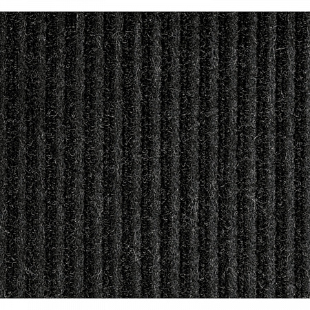 Needle-Rib Wiper/Scraper Mat, Rectangular, Charcoal Gray Ribbed Surface, 36