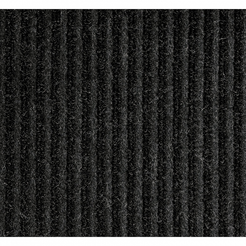 Needle-Rib Wiper/Scraper Mat, Rectangular, Charcoal Gray Ribbed Surface, 36" x 10 ft (NR0310CH)